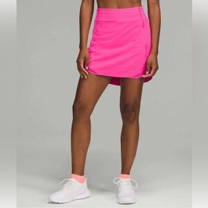 Lululemon Hotty Hot HR skirt Long sz 10 pink